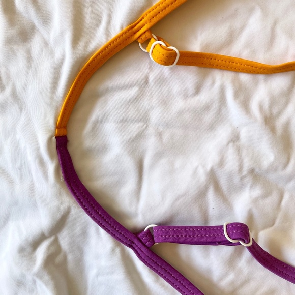 SOLID & STRIPED: White One-Piece Swimsuit w/Color Pop Trim - Picture 8 of 13